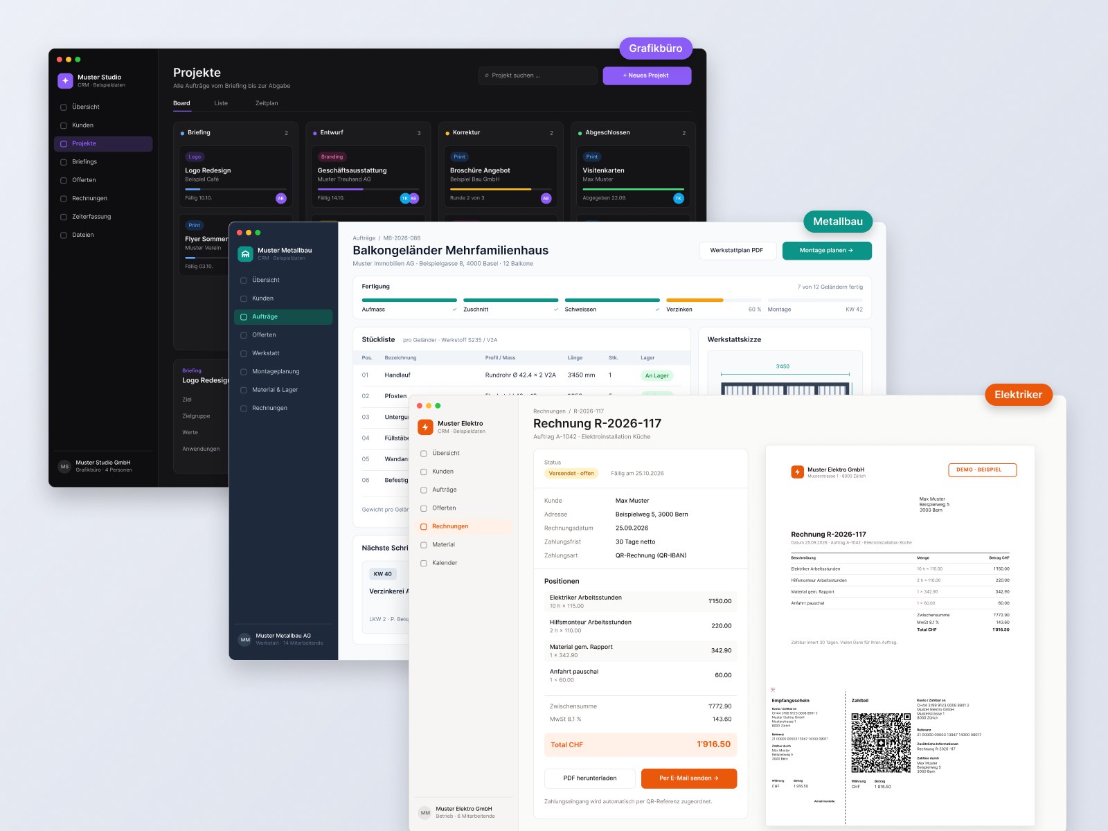CRM-Software nach Mass (Demo)